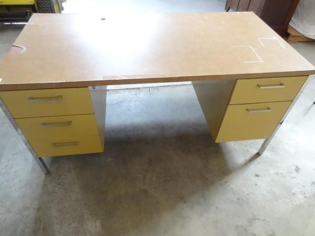 lot 146 image: 60 x 30 metal office desk...