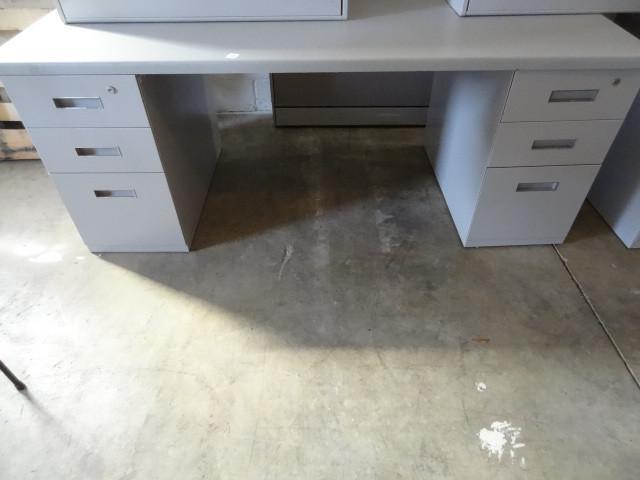 lot 152 image: 72 x 30 metal office desk...