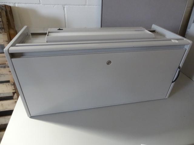lot 153 image: 36" overhead lighted metal cab...