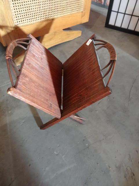 lot 18 image: Fold up magazine rack...