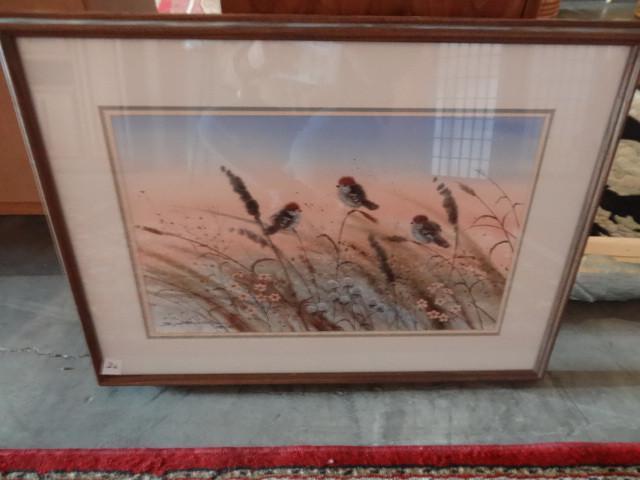 lot 26 image: Framed print. Byron Addison wells. ...
