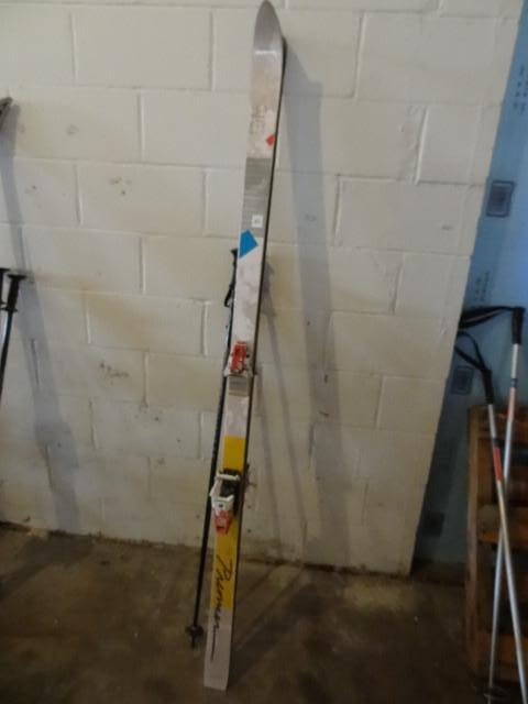 lot 62 image: Premiere down hill skis with poles...