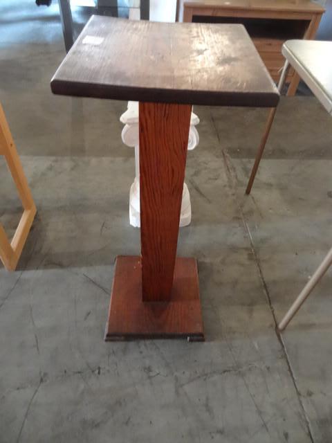 lot 71 image: 32" tall wood pedestal...