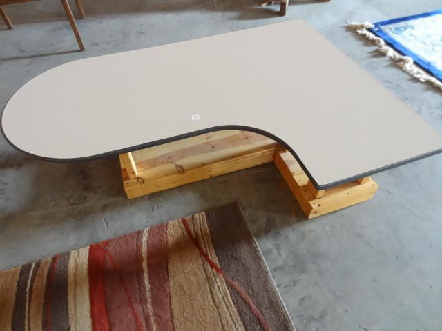 lot 92 image: Homemade coffee table. Laminate top...