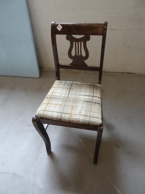 lot 99 image: Wood framed chair...