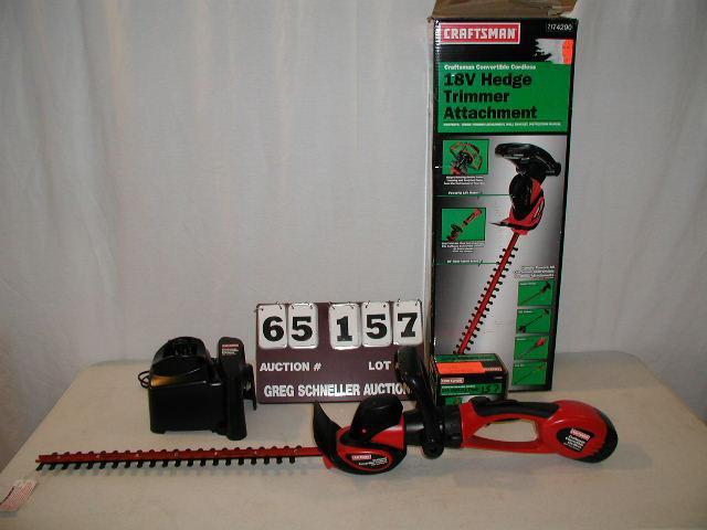 Craftsman 18V hedge trimmer, model ...