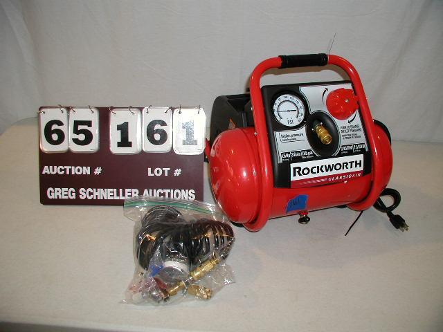 Rockworth 1.5 hp air compressor, 3 ...