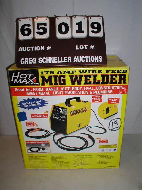 Hot Max 175 amp wire feed mig welde...
