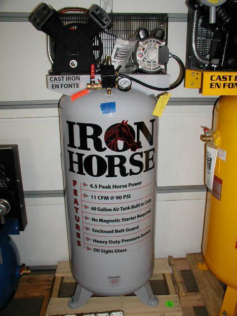 Iron Horse 60 gallon air compressor...