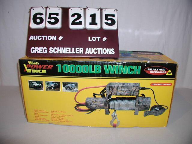 Wood Power 10,000 lb truck winch, R...
