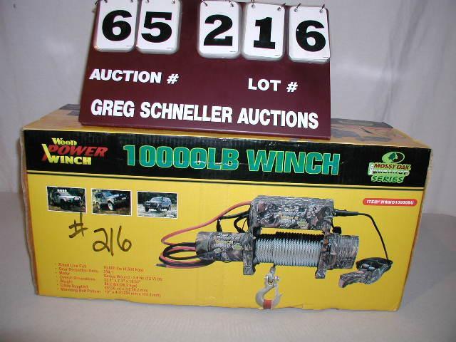 Wood Power 10,000 lb truck winch, M...