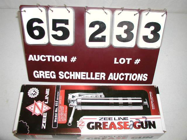 Zee Line grease gun, one hand gun, ...