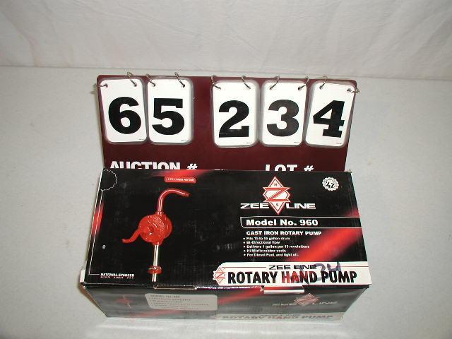 Zee Line rotary hand pump, cast iro...