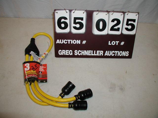 Extension cord, 3 ft heavy duty, tw...