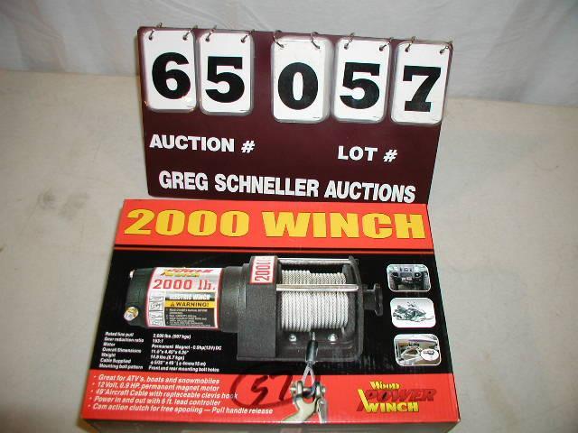 Wood Power Winch Kit, 2000 lb, 12 v...