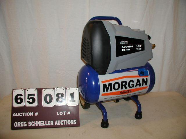 Morgan 5.5 gal air compressor, 1 hp...