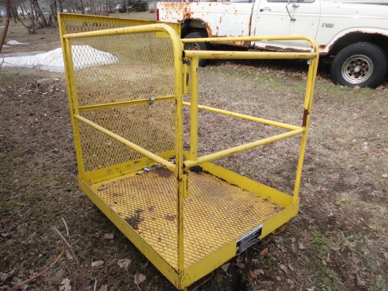 lot 10 image: Forklift or skid steer safety cage,...