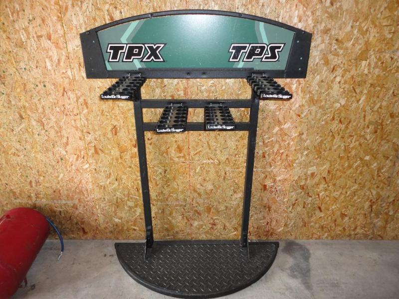 lot 14 image: TPX Bat Rack, holds 48 bats, heavy ...