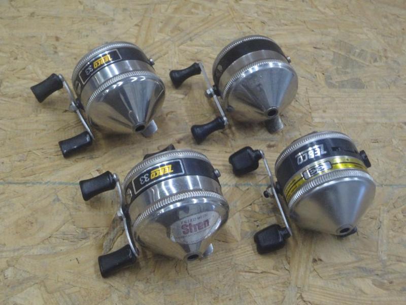 (4) Zebco 33 Spin-Cast Reels...