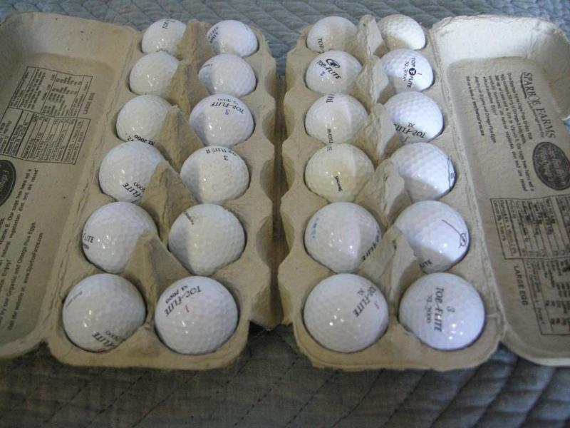 lot 102 image: 2 dozen misc TopFlite golf balls. D...