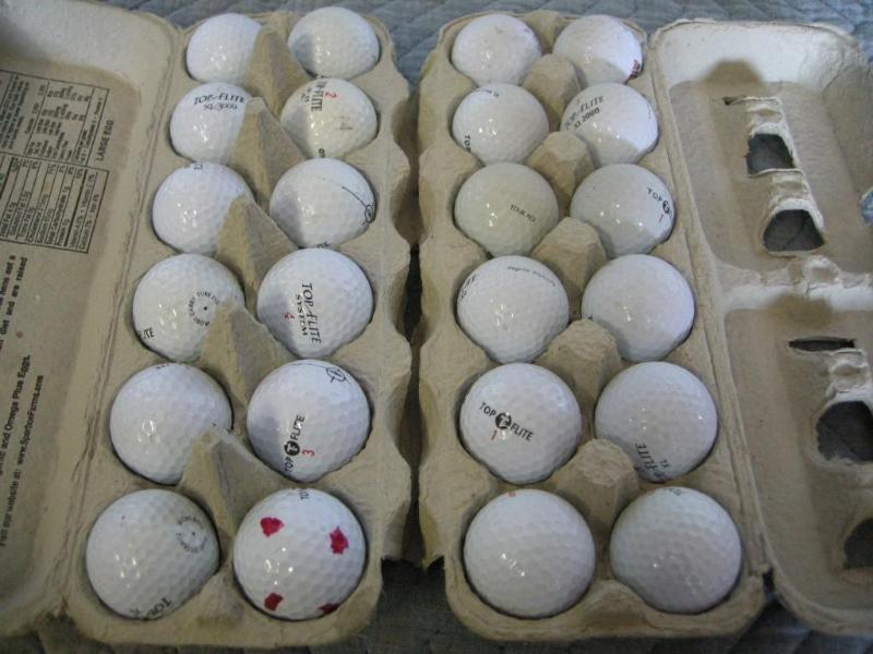 lot 104 image: 2 dozen misc TopFlite golf balls. D...
