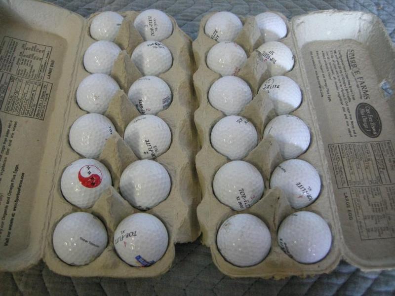 lot 105 image: 2 dozen misc TopFlite golf balls. D...