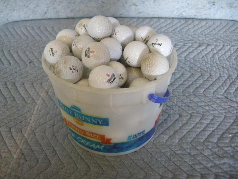 lot 108 image: Misc golf balls including Noodle, S...