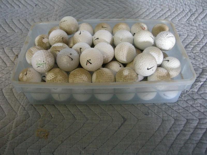 lot 111 image: Misc golf balls, mostly Nike. Appea...