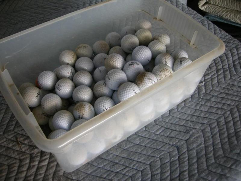 lot 112 image: Misc golf balls, mostly TopFlite, d...