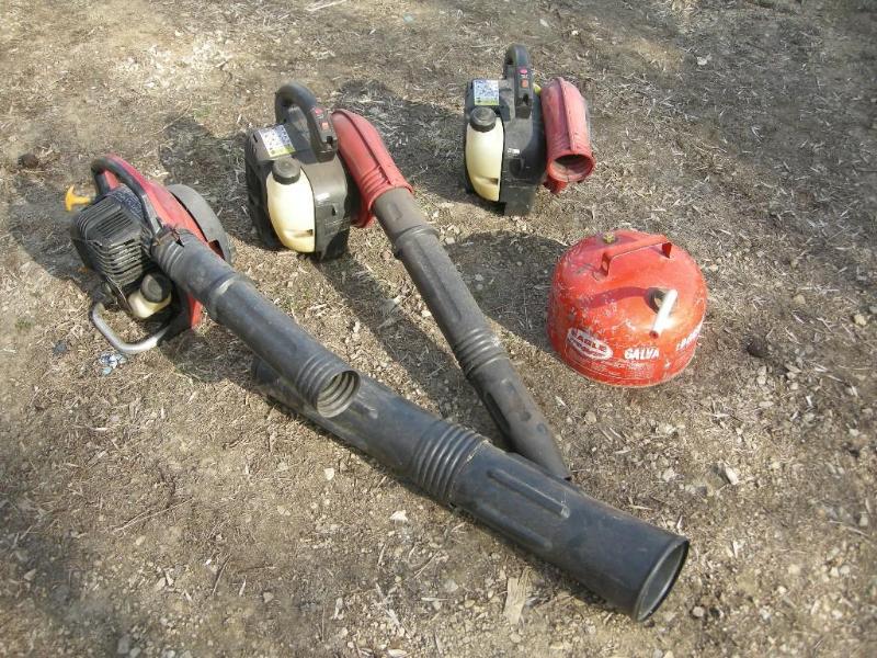 lot 130 image: 3 Homelite gas leaf blowers. All pu...
