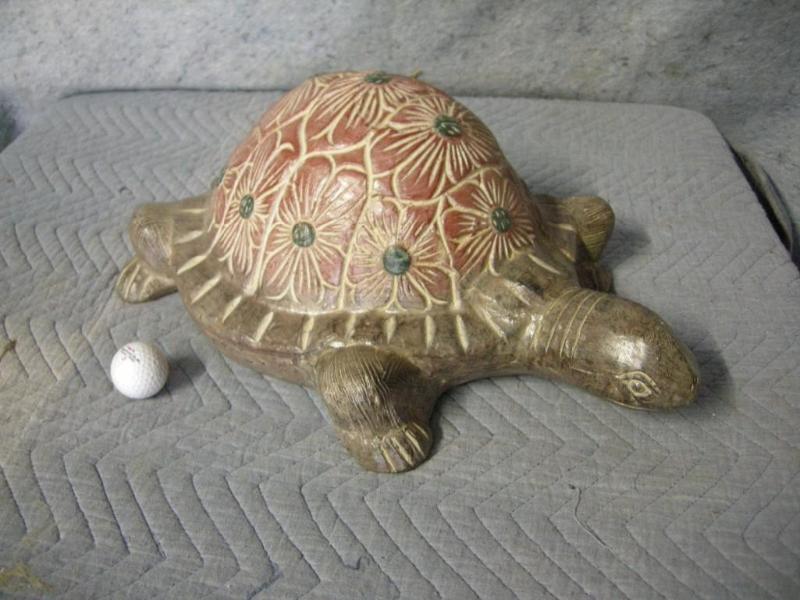 lot 134 image: CeramicPottery tortoise...