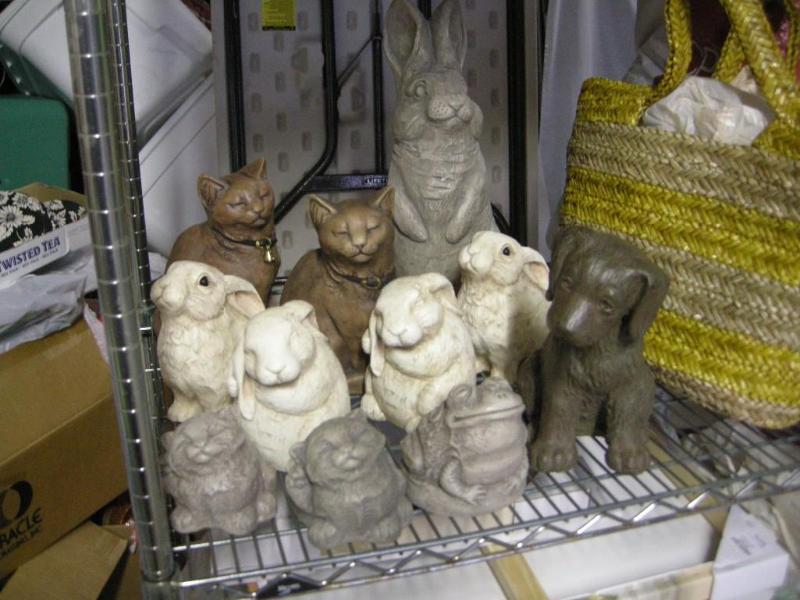 lot 150 image: Group of resin type figures. Bunnie...