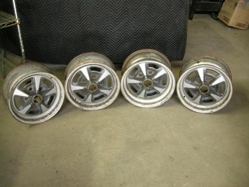lot 16 image: Set of 3 rims. 5 hole, 14" x 7...
