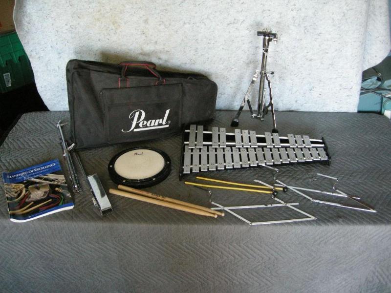 lot 61 image: Pearl Bell kit. Xylophone, drum pad...