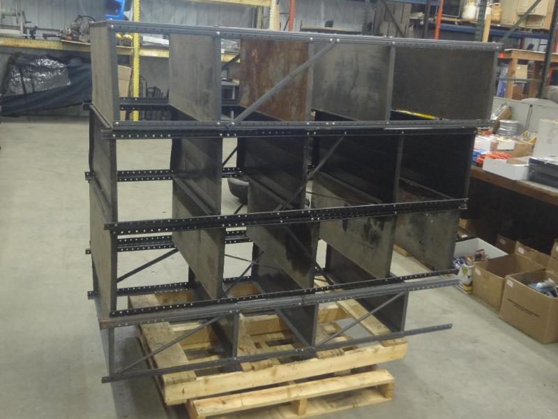 (4) Metal 5-Level Shop Shelves...