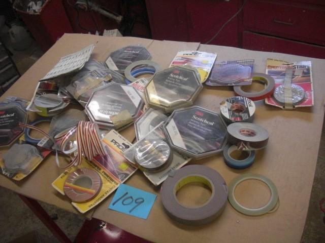 Large lot of STRIPING tape...