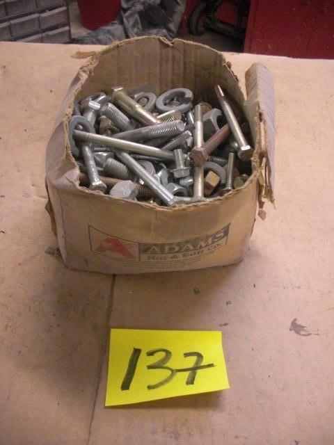 Box of nuts and bolts.. dim of box ...