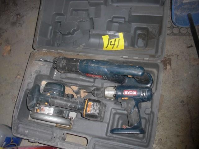 RYOBI 18V Saw, Saw2ALL, Drill wbat...