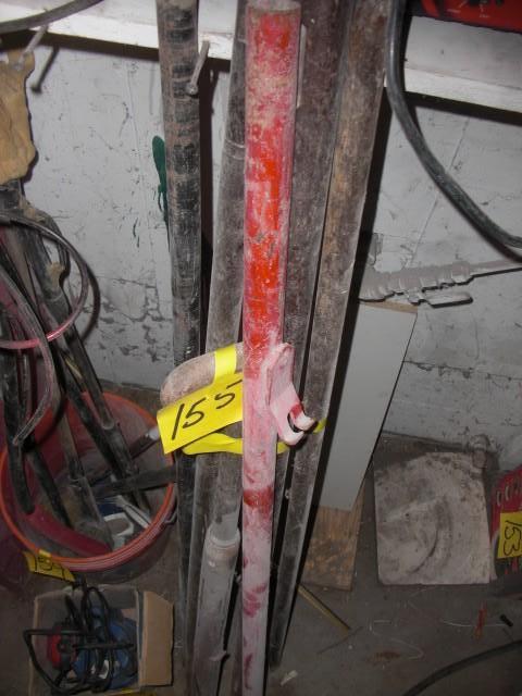 5 heavy steel bars and prys.. An AU...