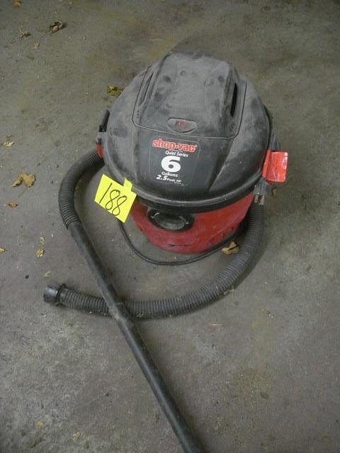 6 Gal Shop Vac, 2.5 Peak H.P. &nbsp...
