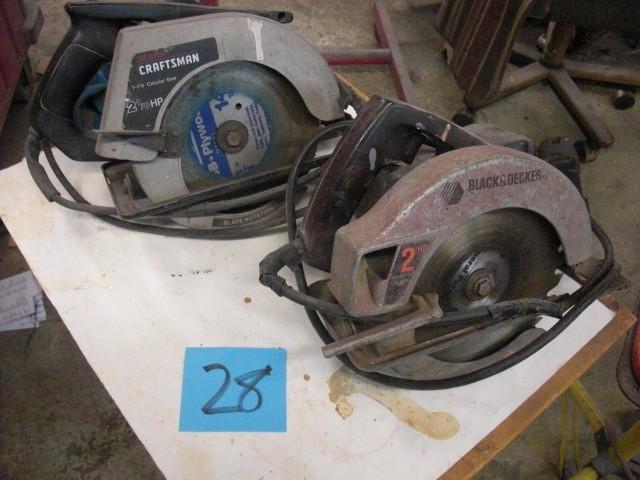 2 Skil Saws   1, Craftsman 2 14 H....