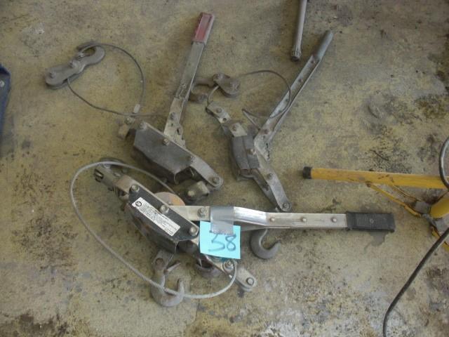 3, Cable hoist pullers ( COME A LON...