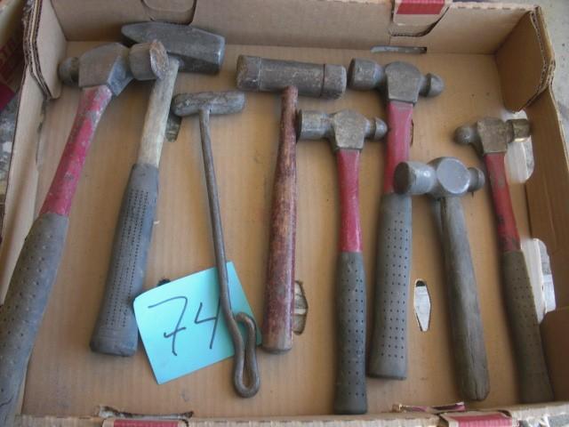 Lot of hammers, Ball Pein hammers...