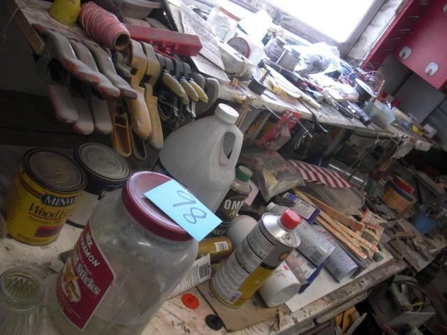 EVERYTHING ON THE COUNTER and shelf...