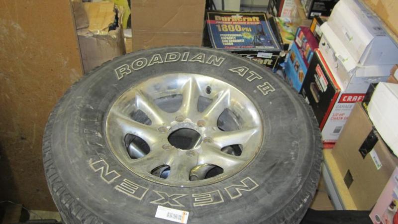 4 rims and tires, chevy truck bolt ...