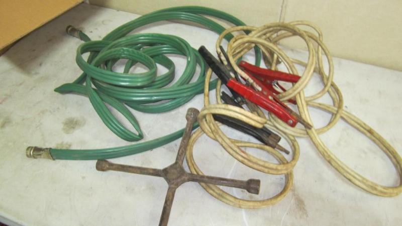 Jumper cables, hose, 4 way...