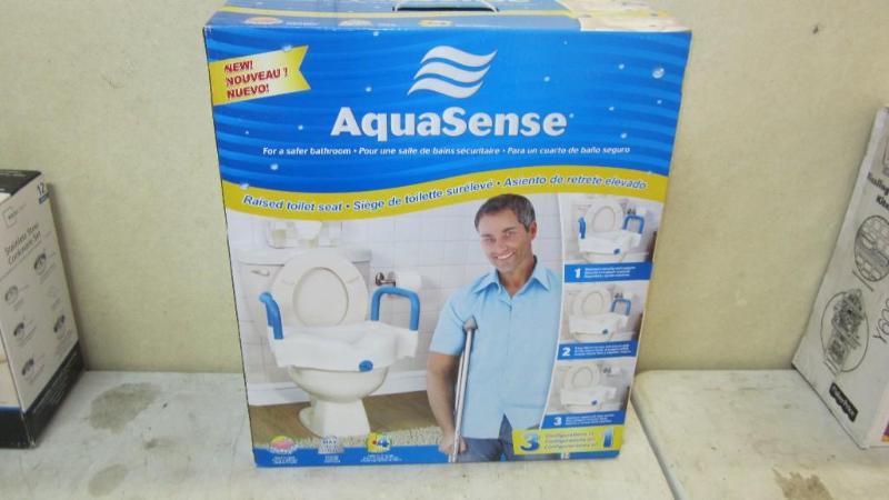 Raised toilet seat...