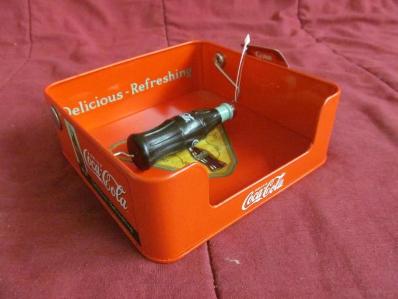 lot 123 image: Coca Cola Napkin Holder...