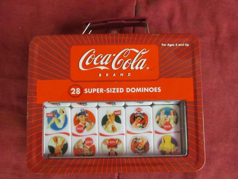 lot 124 image: Coca Cola Brand Super Sized Dominoe...