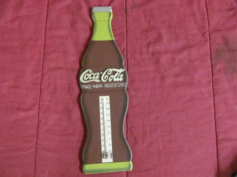 lot 130 image: Coca Cola Thermometer 17"...